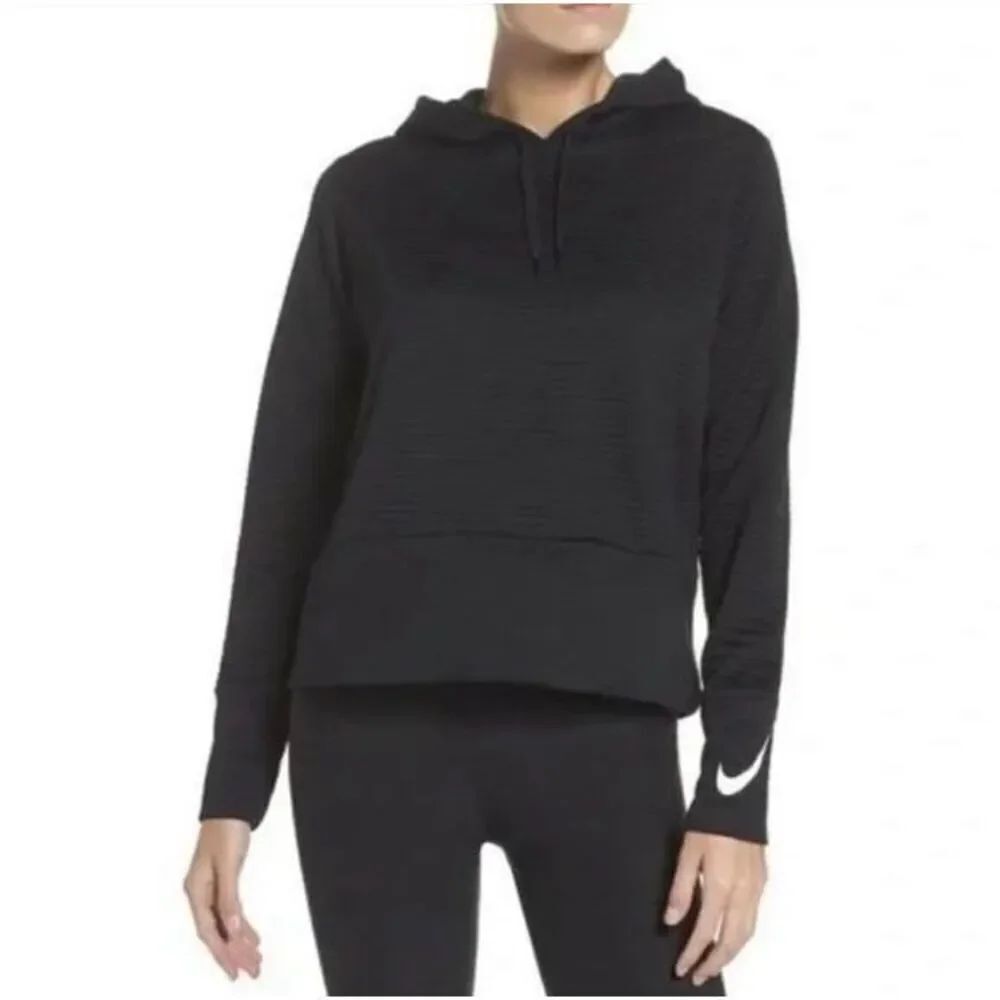 ✨Nike Women's Dri-Fit Veneer Quilted Pullover Training Sz Medium Hoodie✨